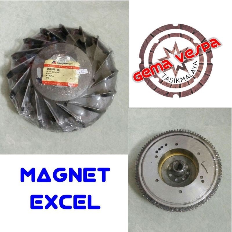 Magnet assy vespa Excel original Danmotor