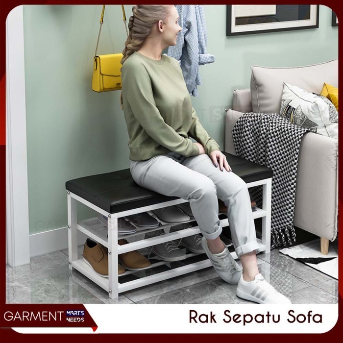 Rak Sepatu Susun Besi Bench Tempat Duduk Berkualitas