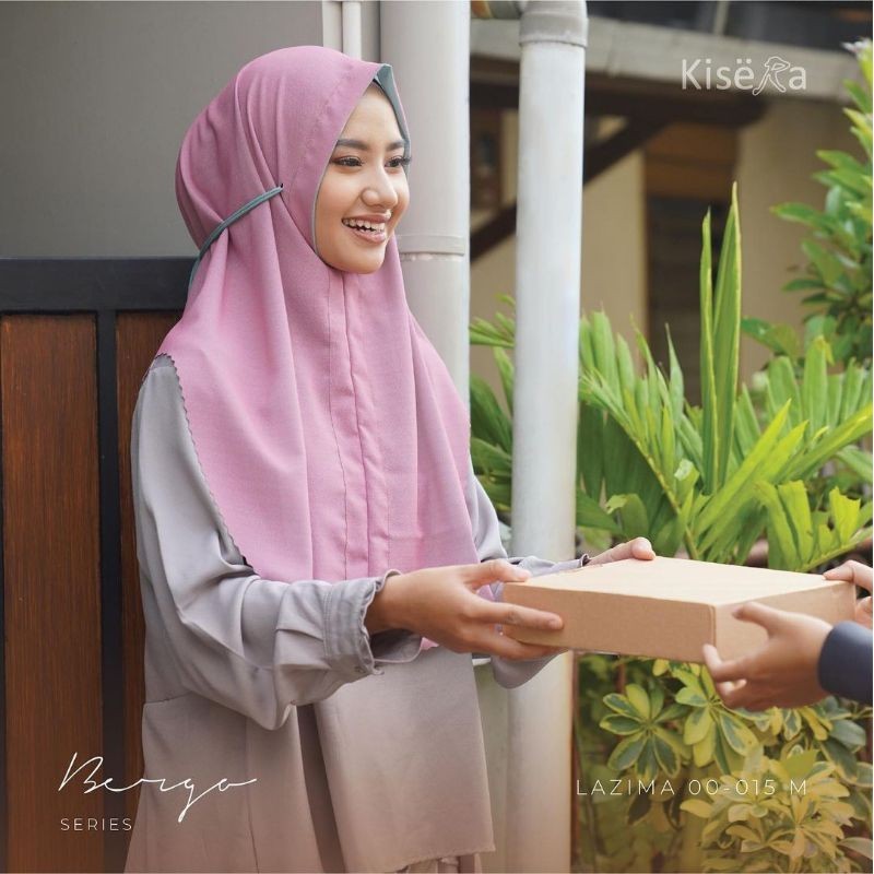 Kisera Kerudung Bergo Hijab 2 Warna, Jilbab Praktis Cantik "Lazima 00-015 M"