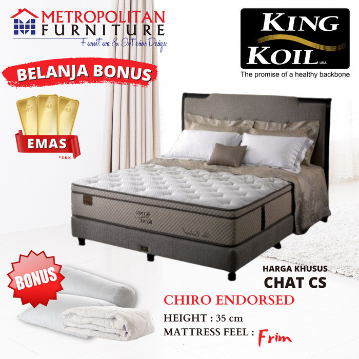 Kasur Springbed King Koil Chiro Endorsed Spring bed matras