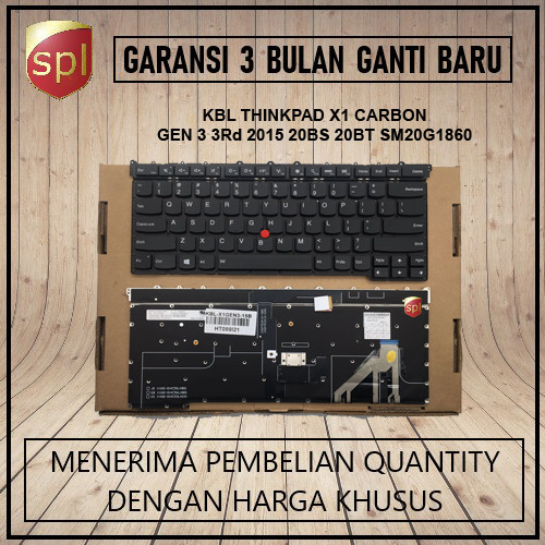 Keyboard Laptop Lenovo Thinkpad GEN3 2015 X1 Carbon