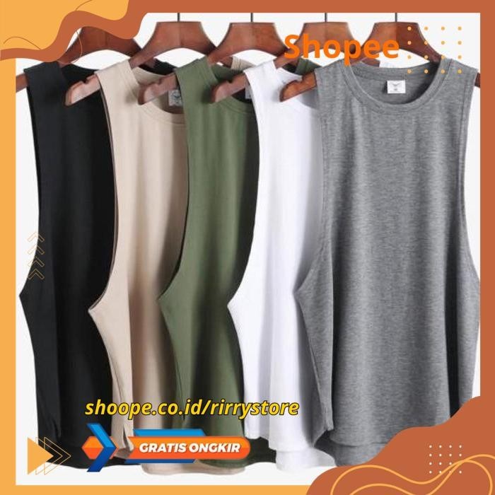 MUSCLE TANK TOP PRIA, TANK TOP SINGLET PRIA, TANK TOP GYM / MUSCLE TANK TOP PRIA, TANK TOP SINGLET P