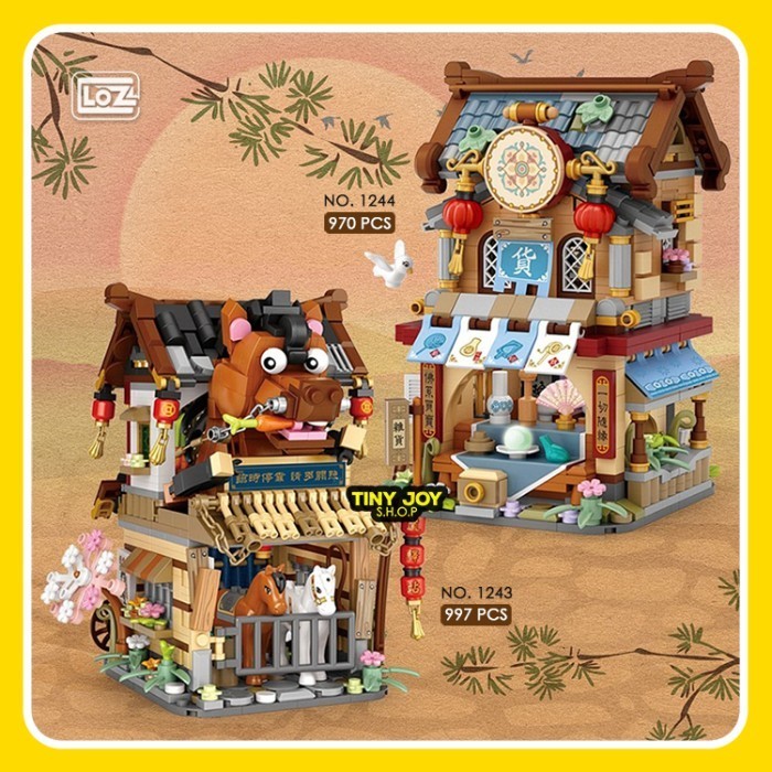 Ready LOZ ( ANCIENT BUILDING SERIES ) Block Rumah Cina Kuno Kado Lucu hadiah
