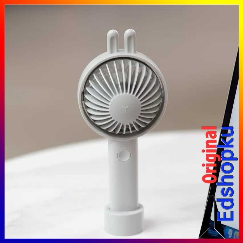 Fan Kipas Mini Portable Cyclone Rabbit Handheld Desktop 3 Speed