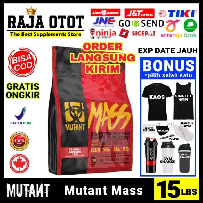 Mutant Mass Gainer Mutant Weight Gainer Susu Gainer Suplemen Fitness