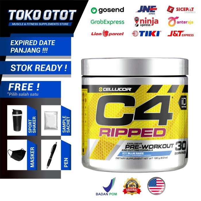 Suplemen Fitness Cellucor C4 RIPPED Pre Workout 30 Servings