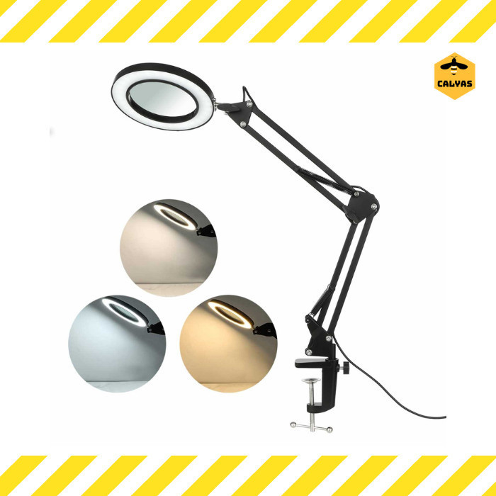 

Terlaris Lampu Baca Led Klip Kaca Pembesar 8X Tri Color 12W 1200 Lumen Promo Terbaru