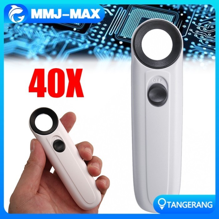 

Terlaris 40X Magnifier Dengan Lampu/Kaca Pembesar Led/Membaca Magnifying Glass Promo Terbaru