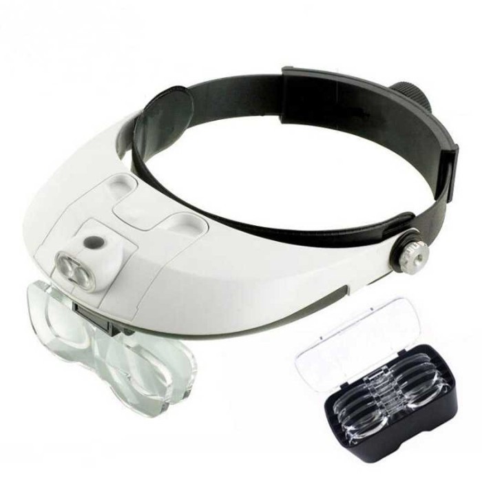 

Terlaris Kacamata Pembesar Dual Led Headband Magnifier 5 Lens 6X - Mg81001-G Promo Terbaru