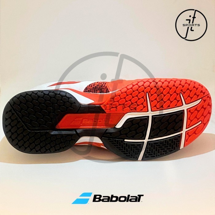 Sepatu Tenis Babolat Propulse Blast Cherry Red White Tennis Shoes Ori