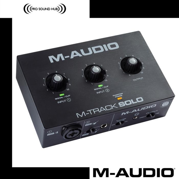 M-Audio M-Track Solo Soundcard Usb Audio Interface Maudio Mtrack