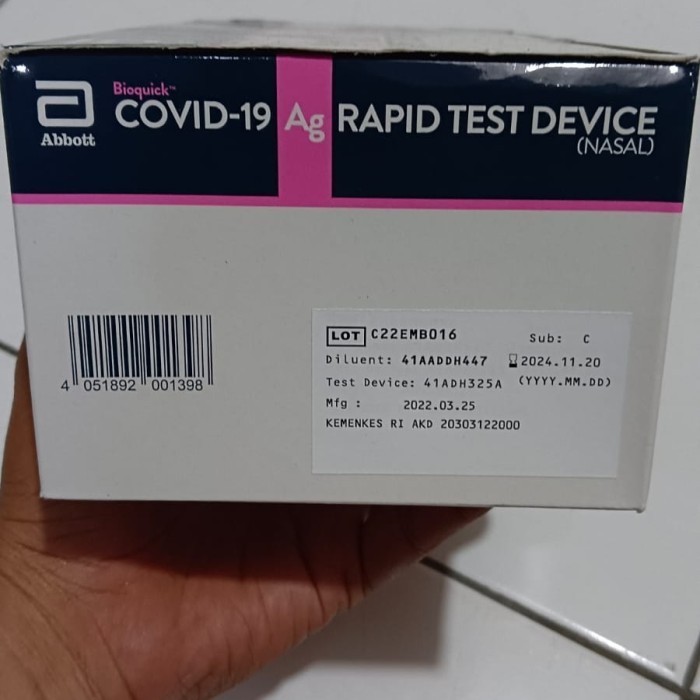 Panbio Abbott Isi 25 Pcs New Abbott Nasal Diskon Khusus