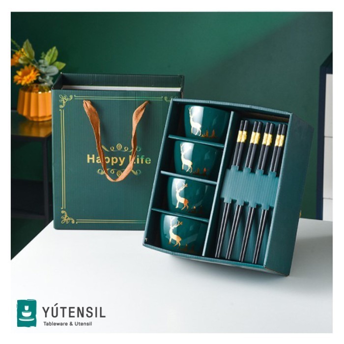 

Ready Parcel Hampers Natal Wedding Ultah Kado Giftbox Mangkuk Keramik Set