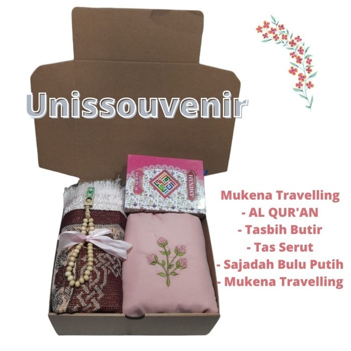

Ready Hampers Paket Lengkap Mukena Travelling /Hadiah/KadoNikah/KadoUltah