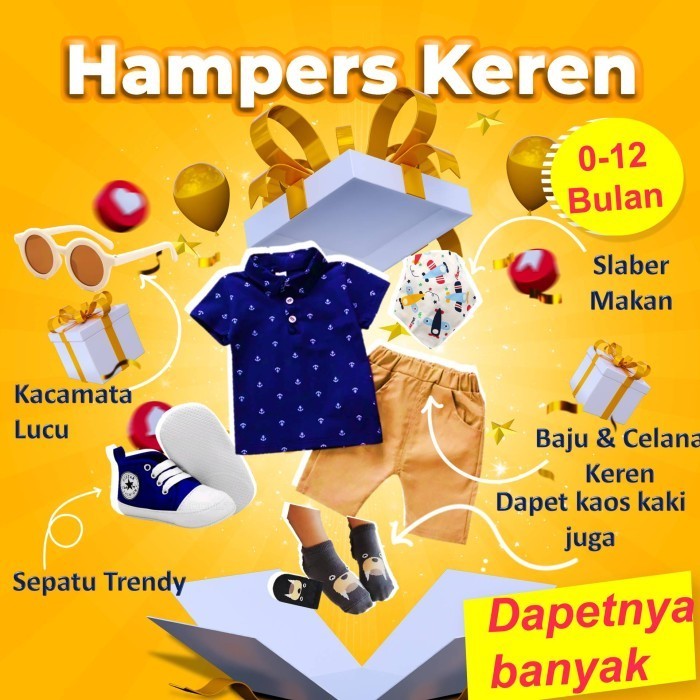 

Ready Hampers Bayi Laki Laki Paket Lengkap Intagramable Kemeja Polo Putih