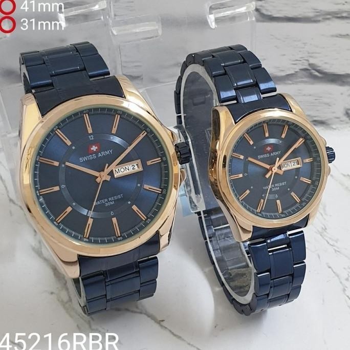 Jam Tangan Couple Army Tali Rantai Analog - Menara Terbaik