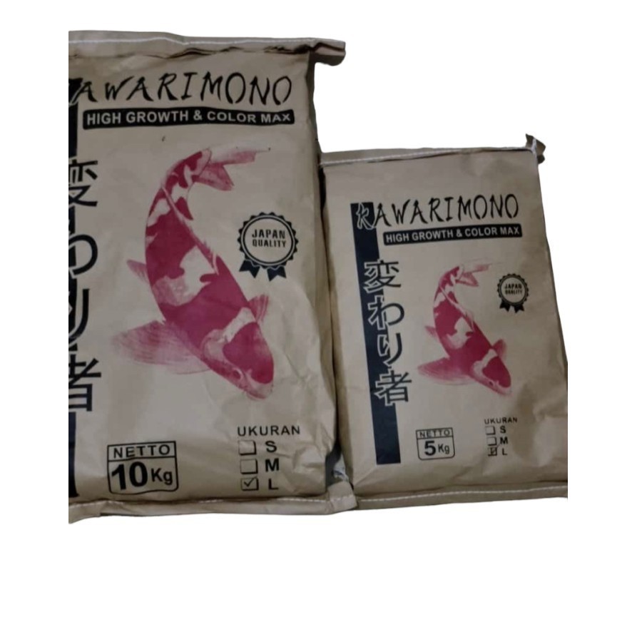 Terlaris Pakan Koi 10 Kg Kawarimono High Growth Color Max Pelet Pellet Ikan Koi Promo Terbaru