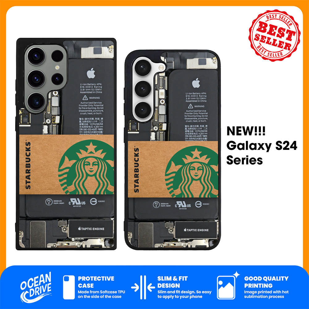 Case Casing Samsung Galaxy S25 S24 S23 S22 S21 Ultra Plus FE 5G Machine Board iPhone Starbucks YD031