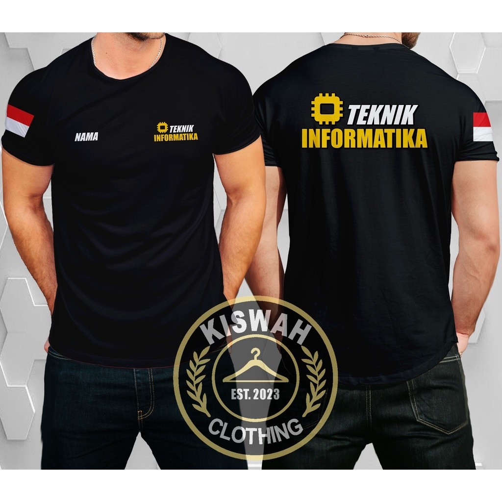 Kaos Tshirt Teknik Informatika Gratis Nama Kamu DB Baju Distro