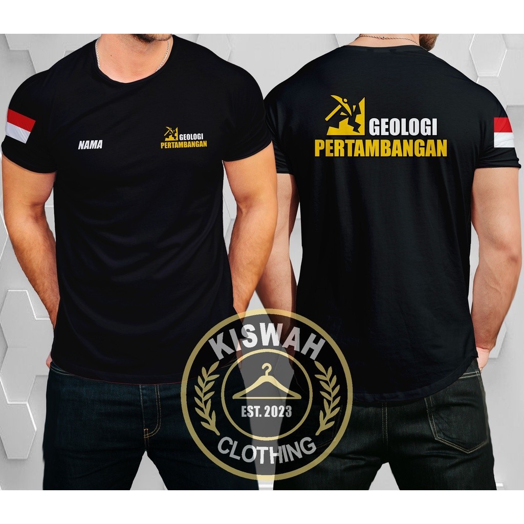 Kaos Tshirt Geologi Pertambangan Gratis Nama Kamu Baju Distro