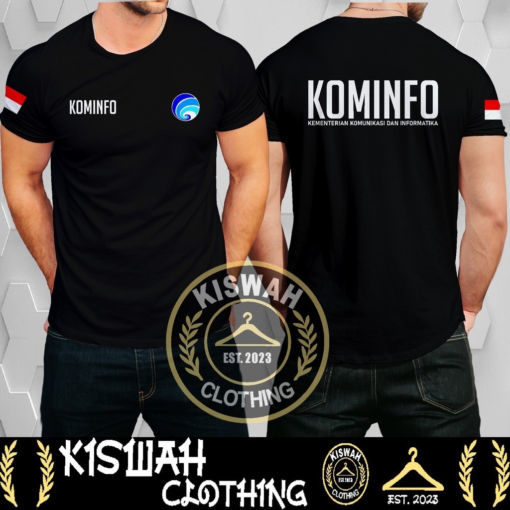 Kaos Tshirt KOMINFO Kementerian Komunikasi Dan Informatika Baju Distro