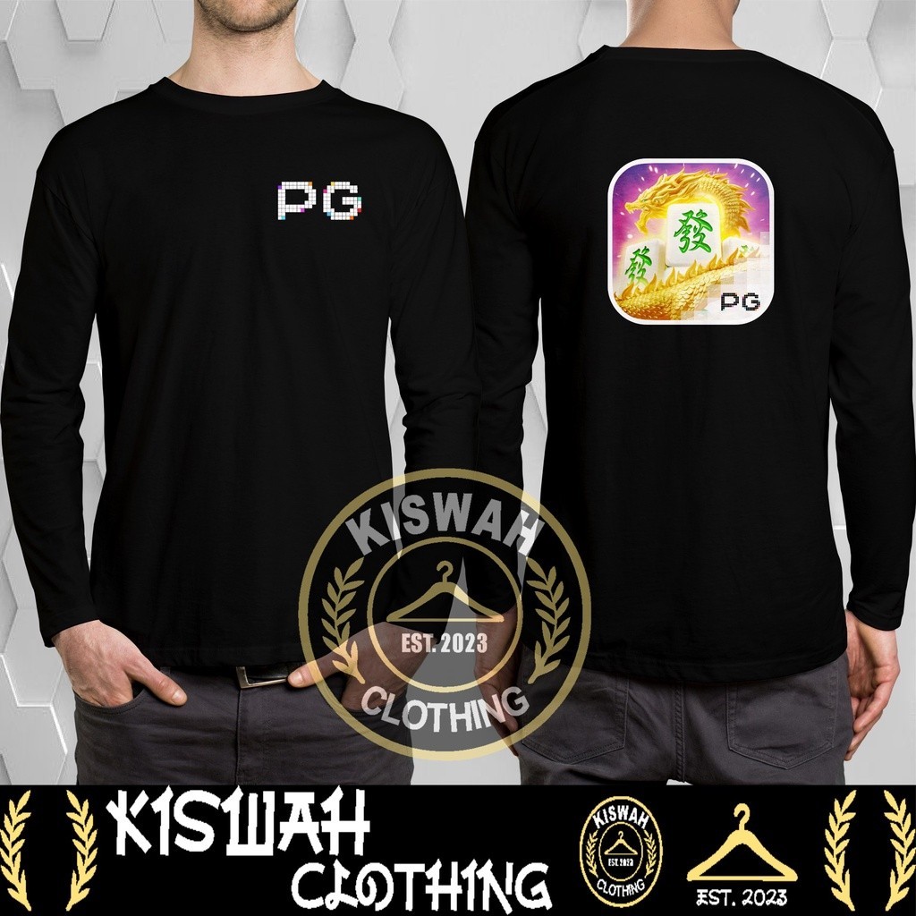 Kaos Tshirt PG Soft Mahjong Ways Game Slot Lengan Panjang Baju Distro