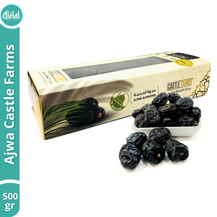 

Kurma - Kurma Ajwa Aliyah Castle Farm 500Gr - Kurma Ajwa Organic - Kurma Nabi