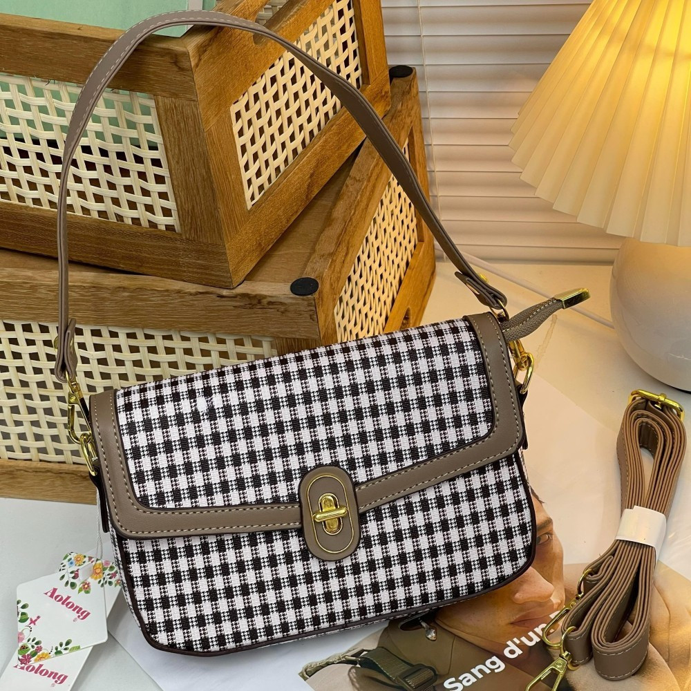 [ONLINE EXCLUSIVE] AOLONG Zafina - Tas Selempang Wanita Shoulder Bag- Sling Bag PU Leather Mewah