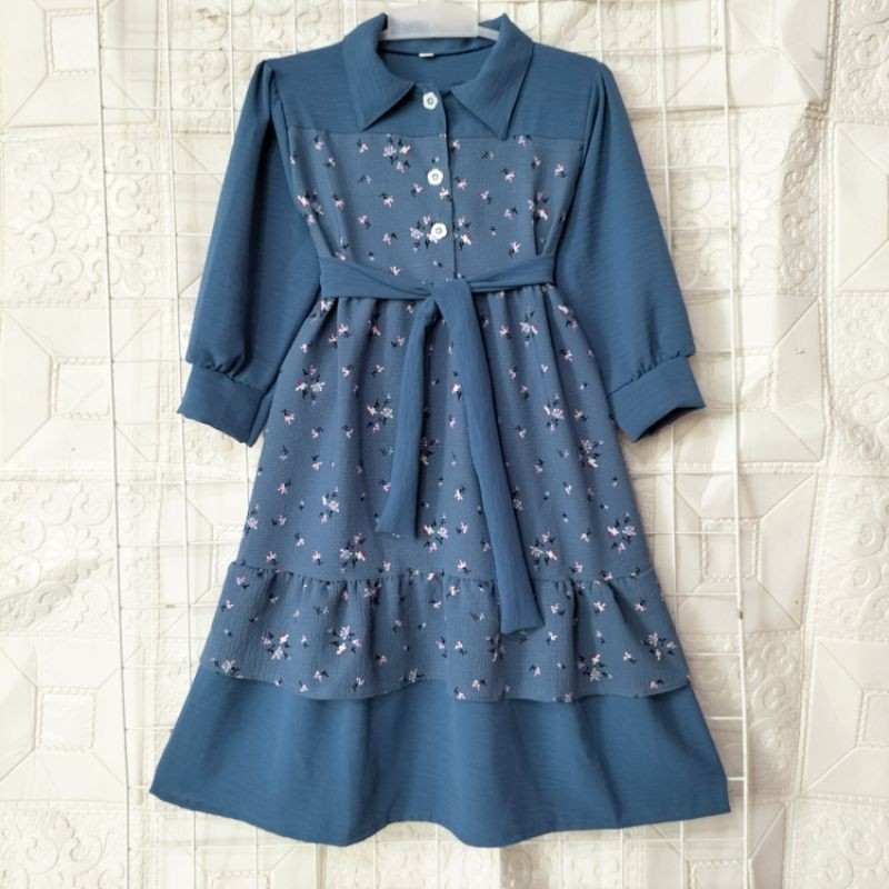 Gamis Anak Perempuan Terbaru 2024 Umur 12 Tahun 5 10 8 13 2 1 Setelan Gamus Brukat Ank Syari Set Hij