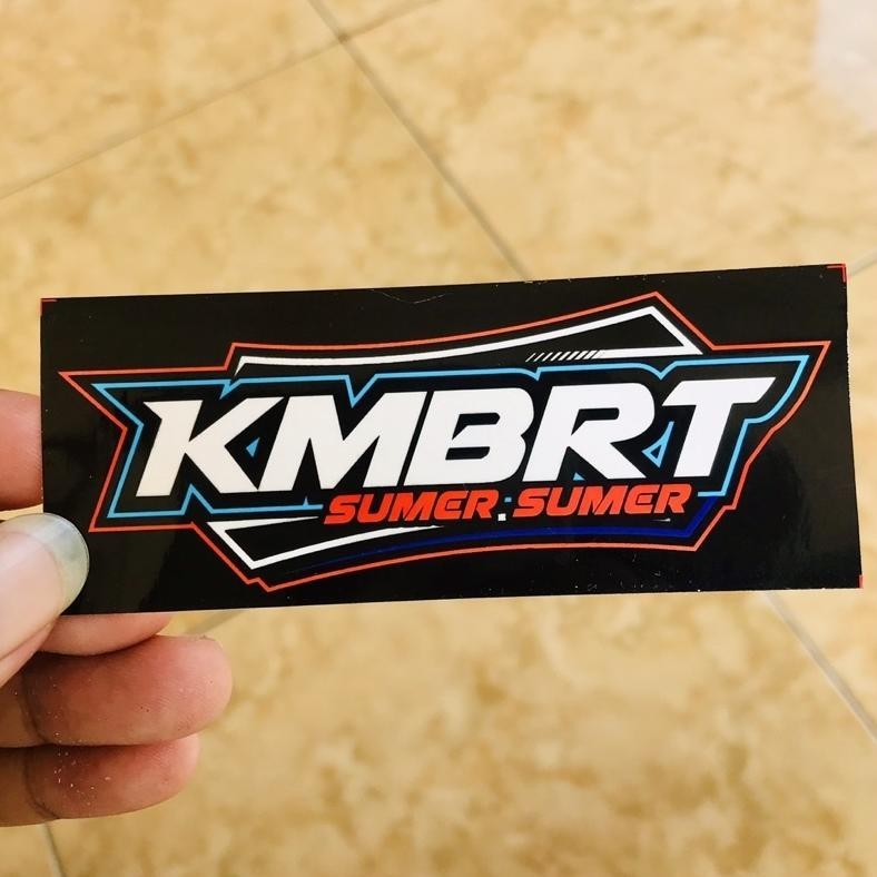 tomonimart Stiker Bengkel Balap Motor Racing KMBRT Bijian Vynil Anti Air - soundbalapblitar ||