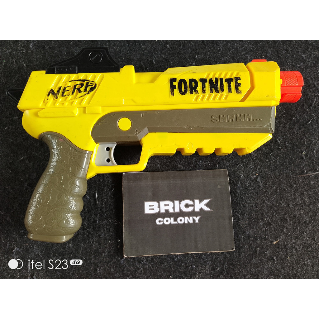 Nerf Fortnite SP-L Elite Dark Blaster Tembakan Mainan Anak