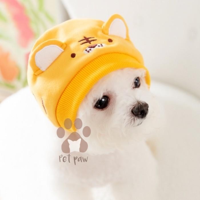 Topi Anjing Kucing Aksesoris Hewan Character Hat Topi Motif Anabul