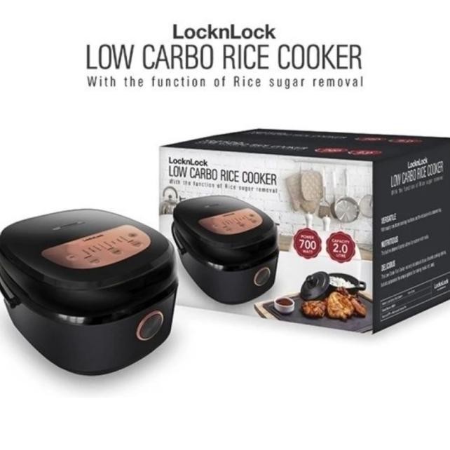 Ef Locknlock Magic Com Rice Cooker 2 Liter Low Sugar Carbo Ejr 328 Blk Monterno12