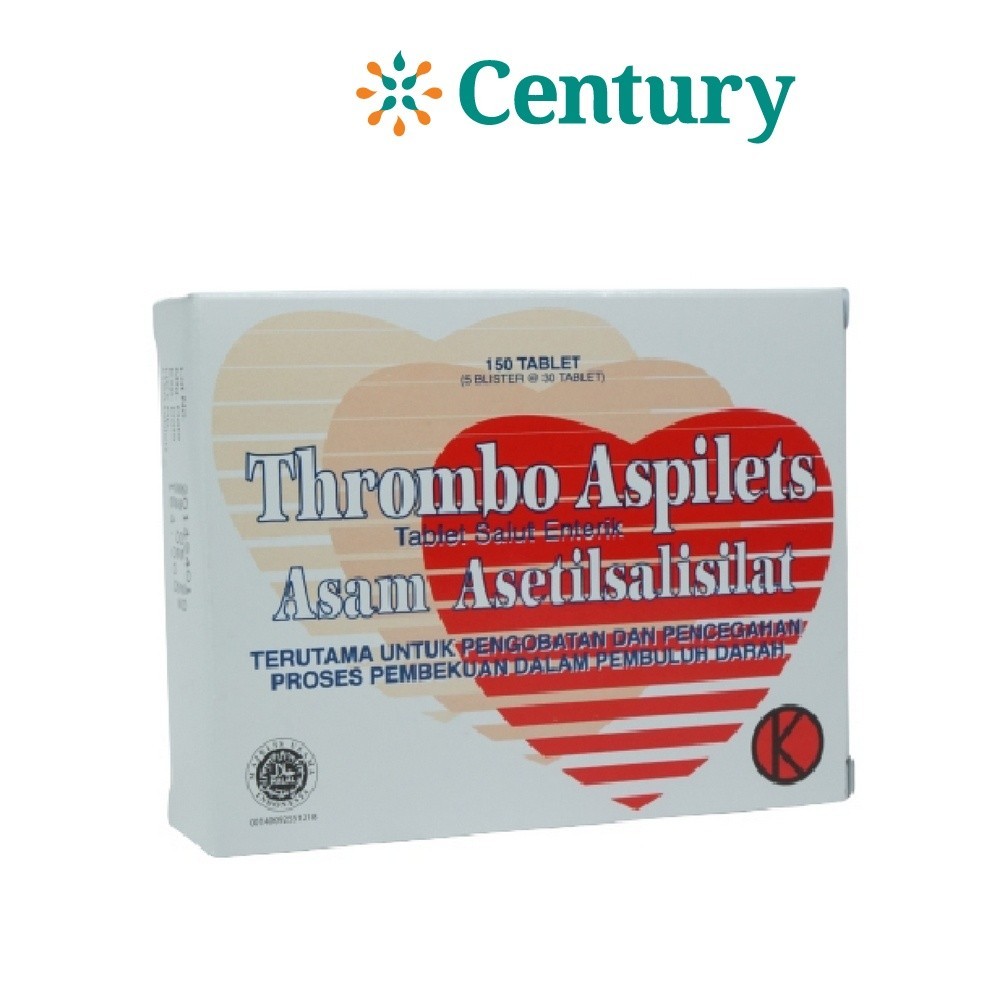 TROMBO ASPILET 1 BLISTER 30 TABLET / ACETYSALICYLIC ACID 80 MG