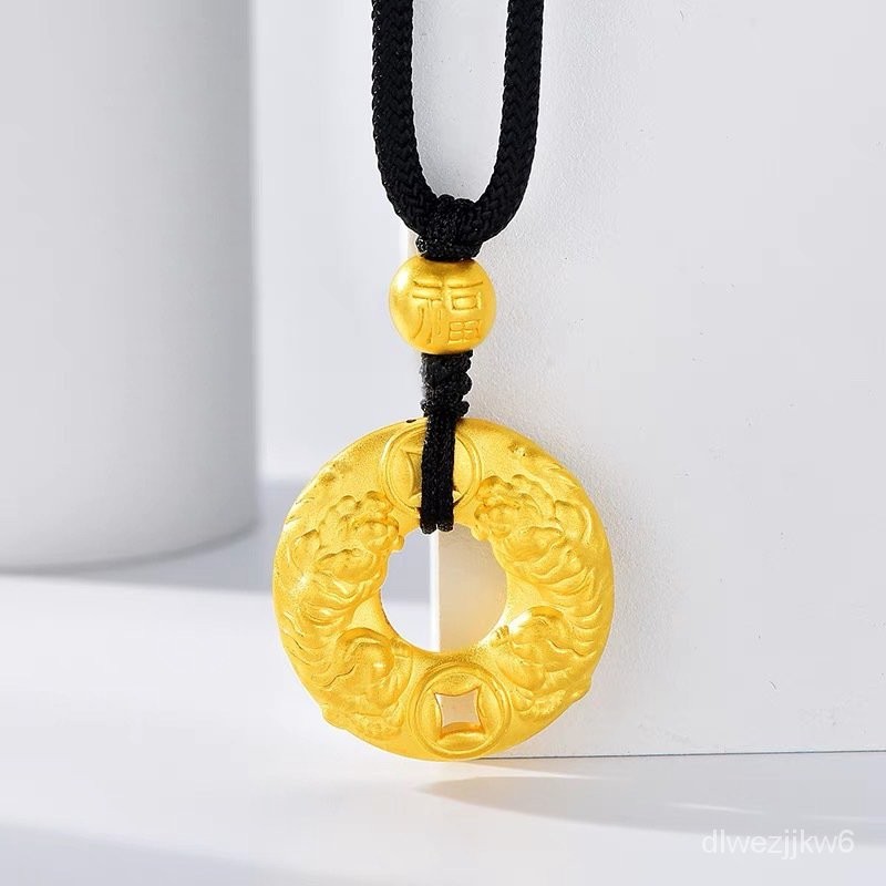 Liontin Keselamatan Bermerek Tiger, Pria dan Wanita Liontin Uang Harimau Zodiak Panjang