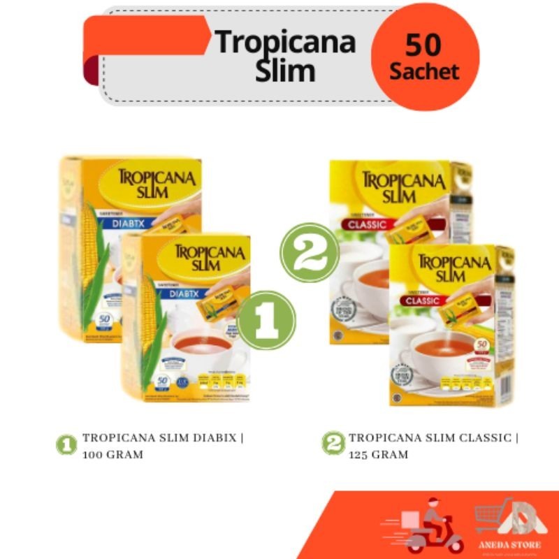 

Tropicana Slim DIABTX | CLASSIC | 50 Sachet