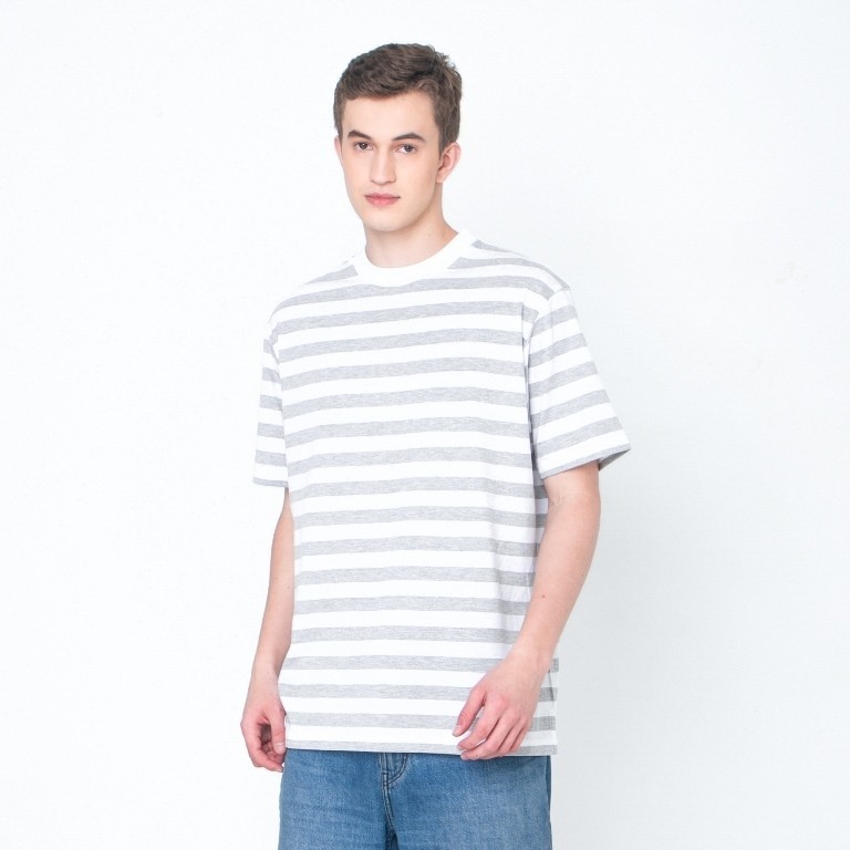 Erigo T-Shirt Stripe Flints Medium Striped Misty Unisex