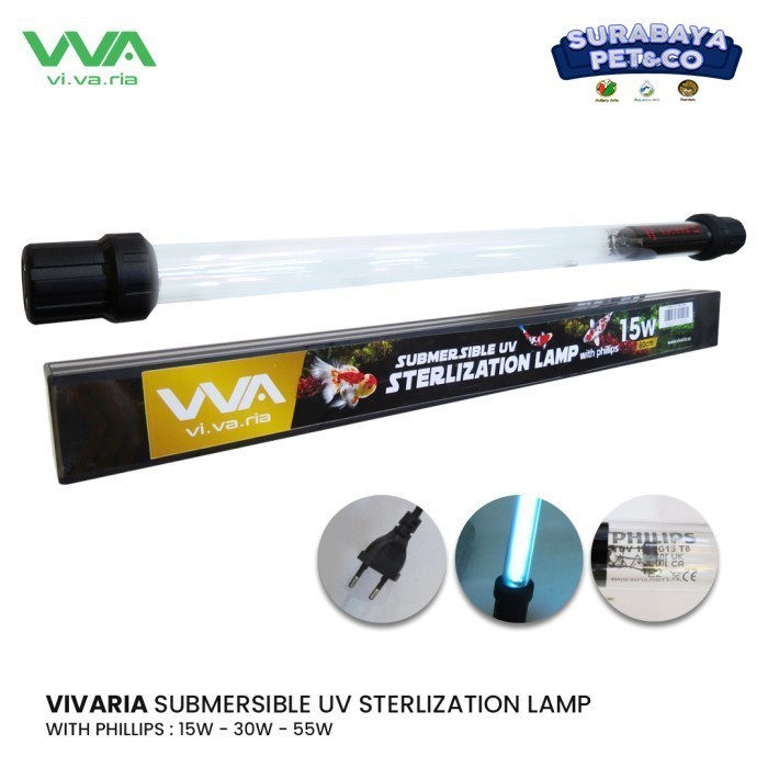 Vivaria UVC with Phillips 55W PANJANG 110 cm- LAMPU UV KOLAM/Akuarium