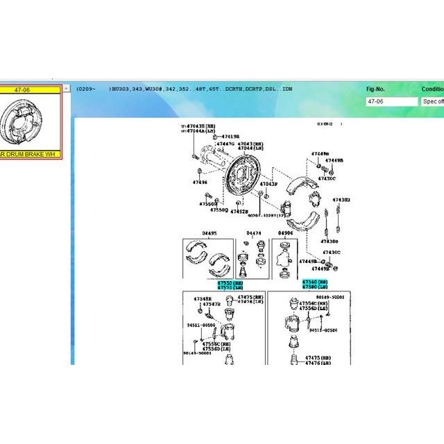 Wheel Cylinder Belakang Toyota Dyna 110 Double Hino Dutro 110 Double Sparepart