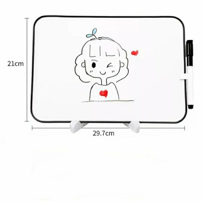 

NEW PRODUK Papan tulis anak A4 magnetic whiteboard 2 sisi white board anak