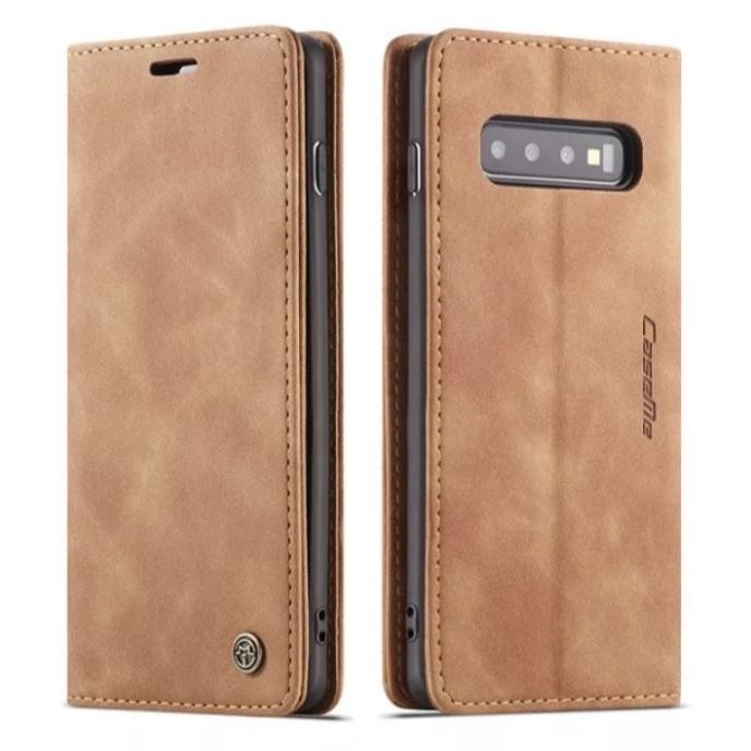 Hot Sale Case Samsung Galaxy S10 Plus s10plus S 10+ Flip case Caseme original - Maron ,,