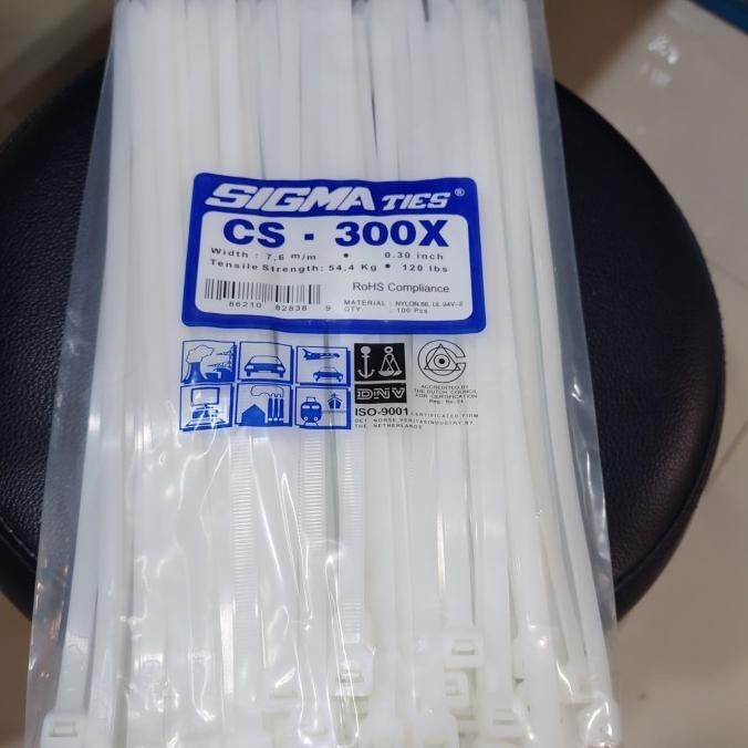 

Cable Ties / Sigma Ties Cs - 300X Kualitas Premium