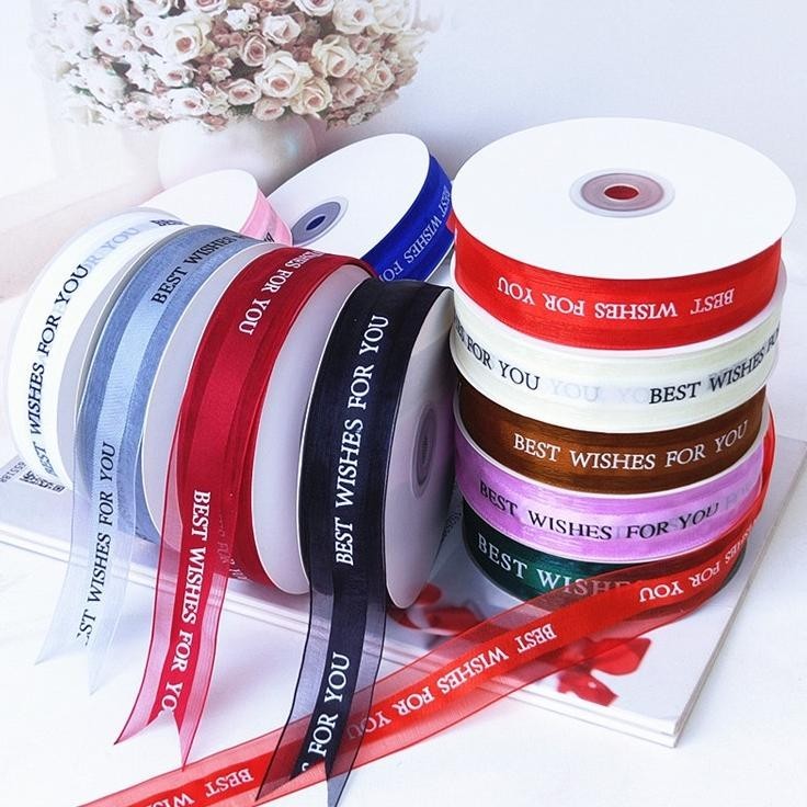 

Beli Lebih, Hemat" PITA SATIN ROLL PITA KEMASAN BOX KADO TULISAN BEST WISHES FOR YOU DEKORASI BUKET PITA SATIN ROLL 2.5CM ||