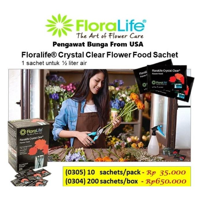 

New - Floral life bubuk - Flower Food - pengwet bunga - vitamin bunga sachet ~