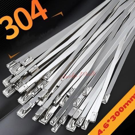 

Kabel Tis - Cable Ties 304 Stainless Steel Motor Mobil 4.6 X 300Mm Kualitas Premium