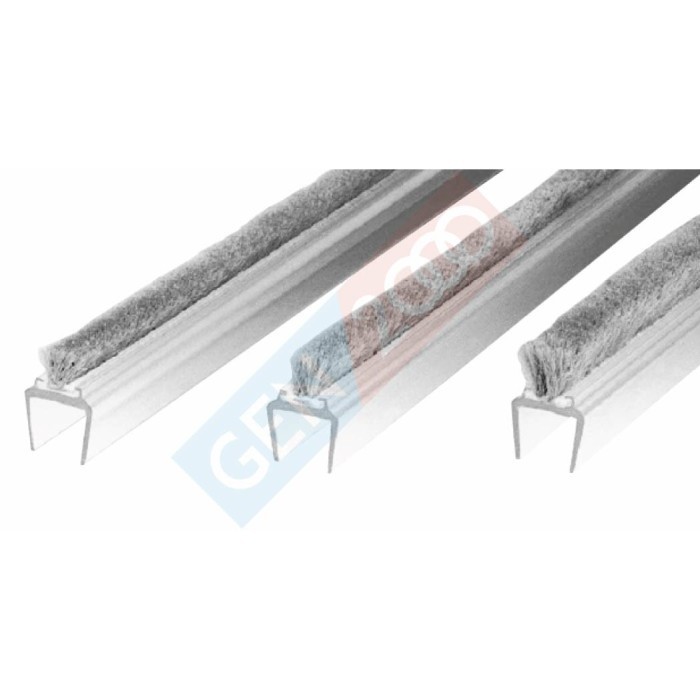 Terlaris Klip Seal Kaca Mohair Bulu 300 Cm Mohair Clip Seal Pintu Kaca Sliding