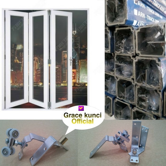 Terlaris ACCECORIES PINTU LIPAT 3 METER/REL PINTU LIPAT 3 METER 1SET INCLUDE