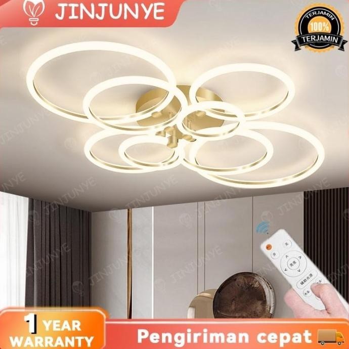 Ruang Tamu Lampu Gantung Minimalis Lampu Hias Plafon Led Remote Mpoktihome
