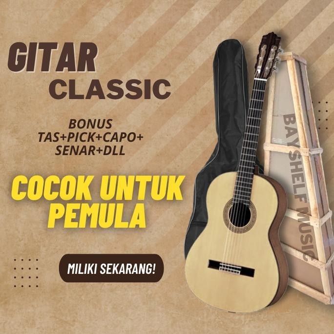 Gitar Akustik C370 Custom Classic Nilon Nylon Untuk Pemula