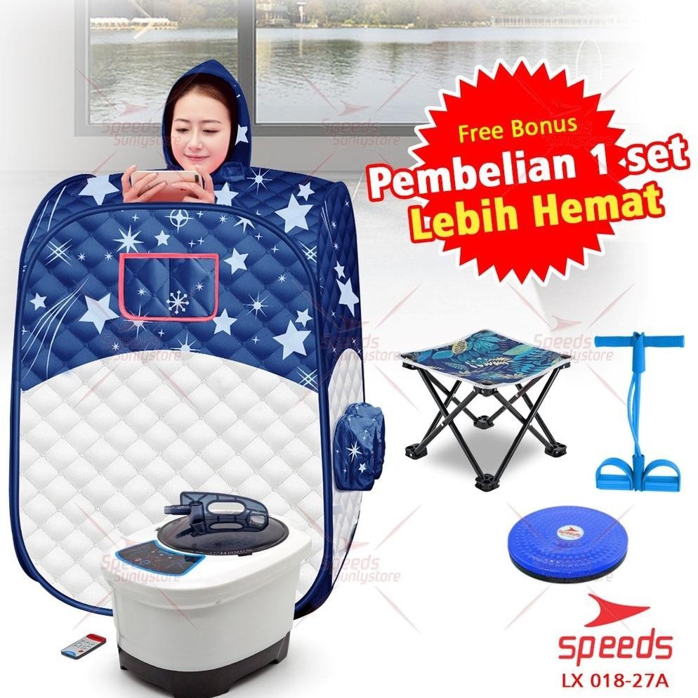 Murah SPEEDS Portable Steam Sauna Sauna Portable Alat Pelangsing Tubuh Alat Sauna Room 018-27 laris